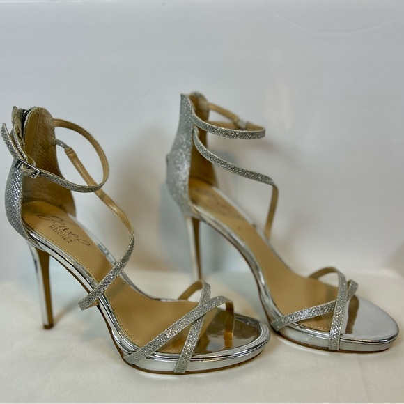 Jewel Badgley Mischka Shoes - Jewel Badgley Mishka Galen Women’s Galen Platform Glitter Evening Shoe / Sz 8